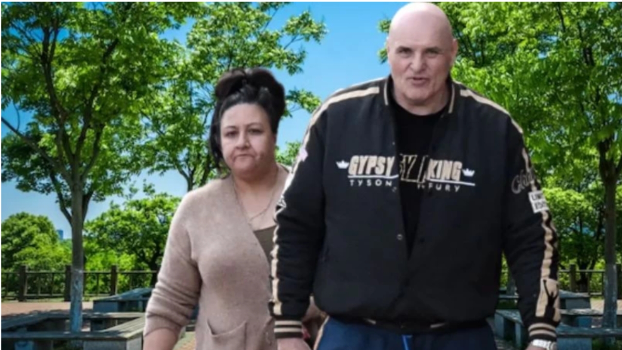 John Fury with his wife Amber 