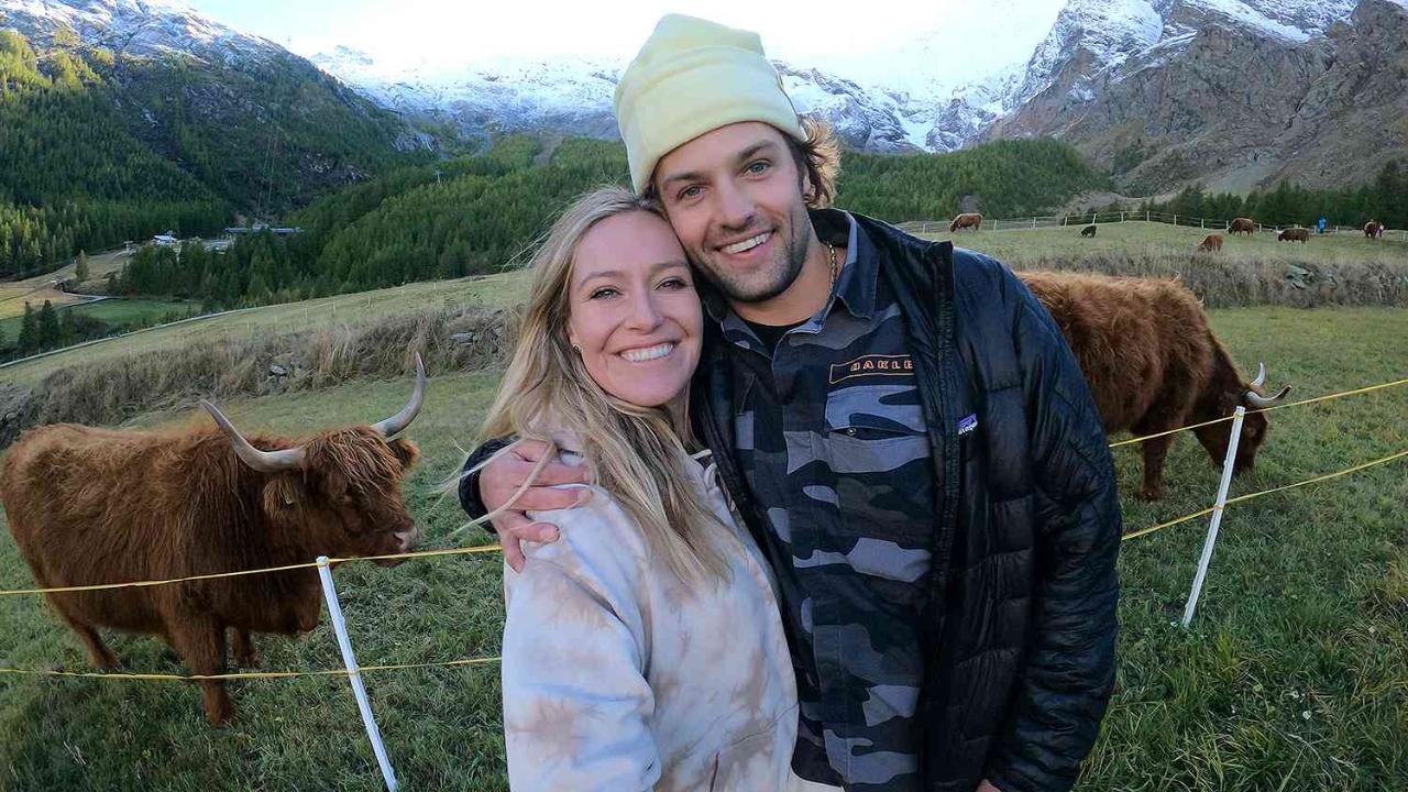 _Tyler Nicholson with his spouse Jamie Anderson