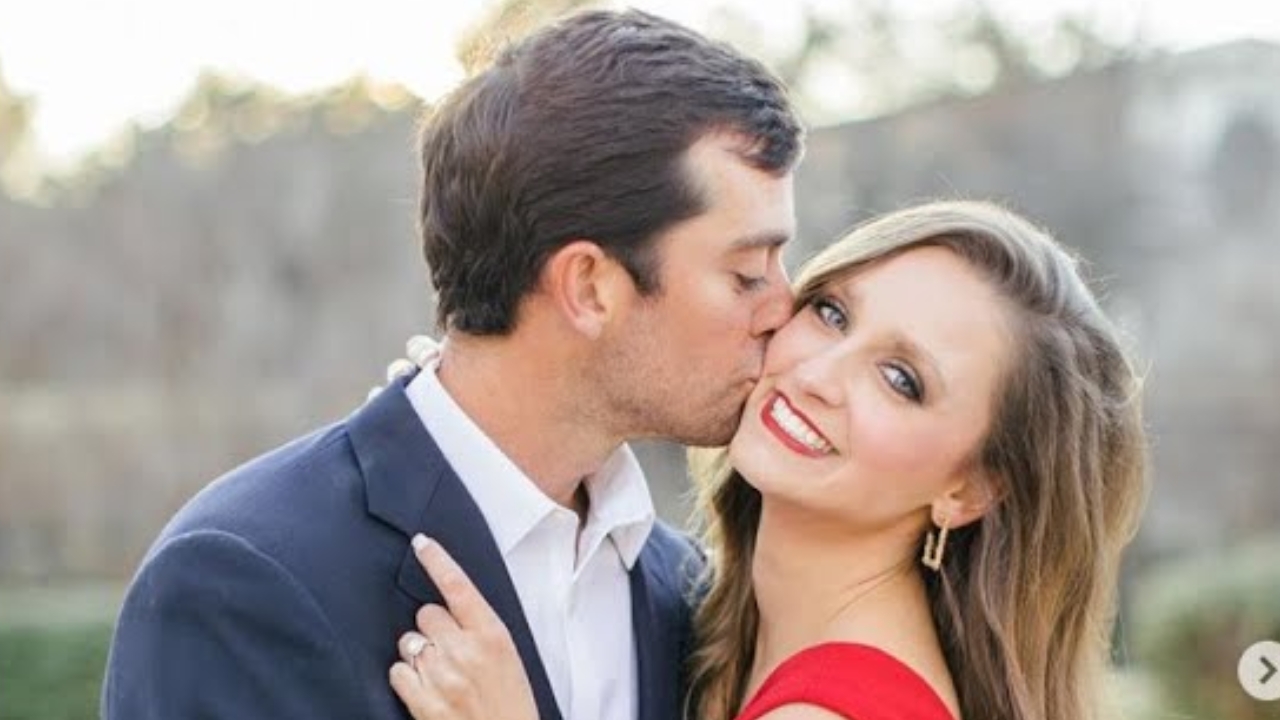 Davis Riley with his wife Alexandra Patton