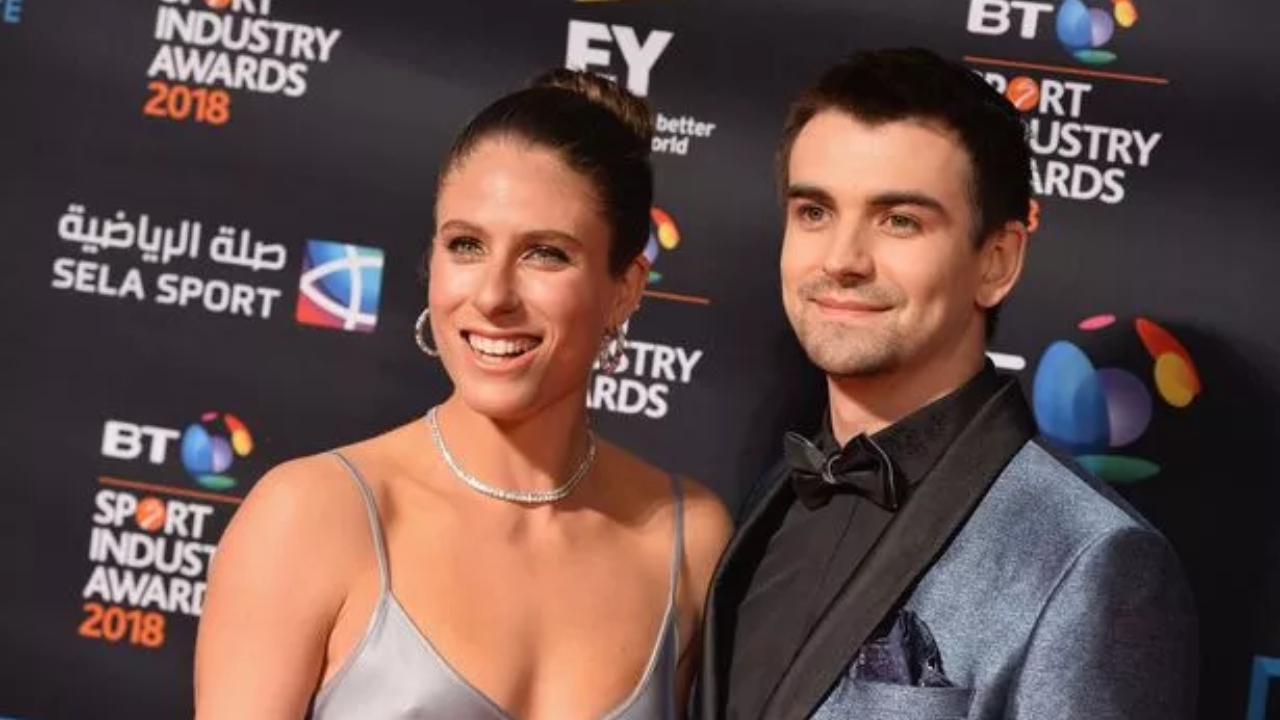 Johanna Konta with her husband Jackson Wade