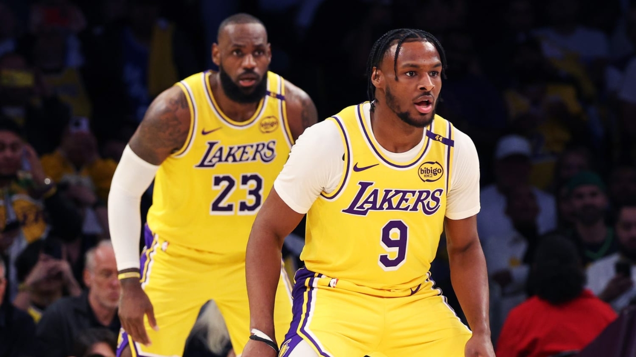LeBron and Bronny James