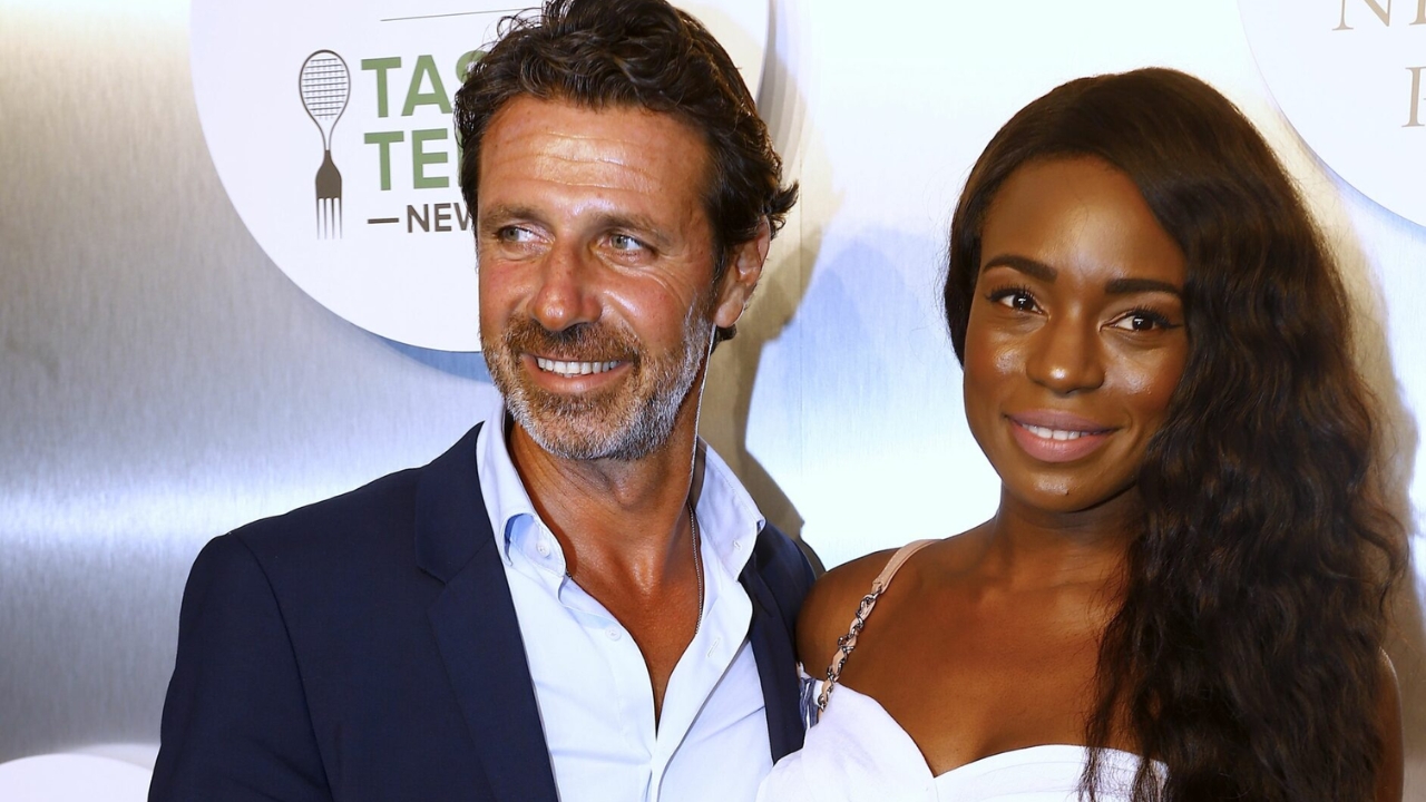 Patrick Mouratoglou with his wife Ada Obilu