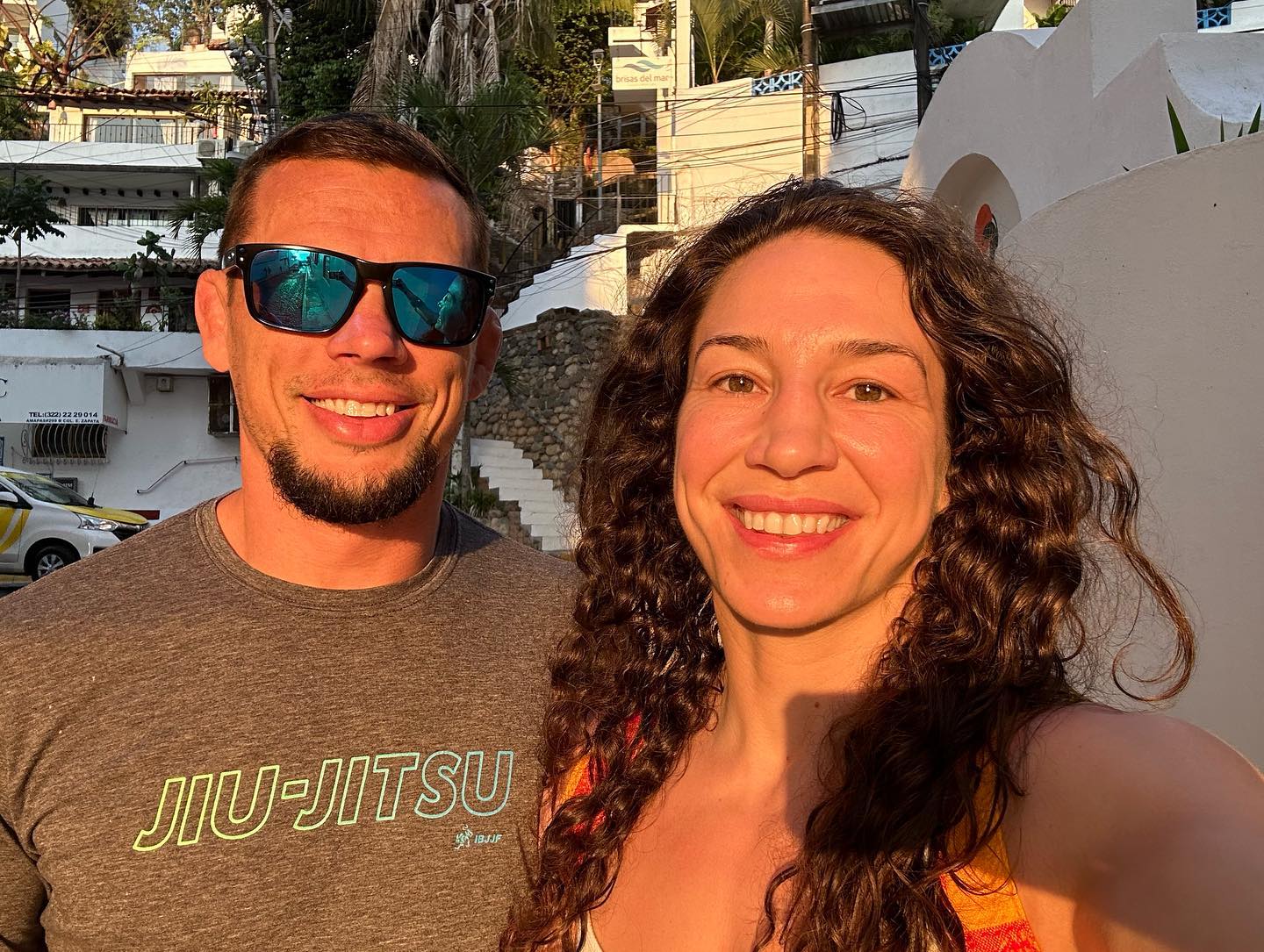 Sara McMann with her partner Chad Bingham