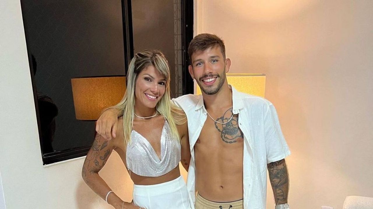 Luana Pinheiro is currently in a relationship with UFC fighter Matheus Nicolau