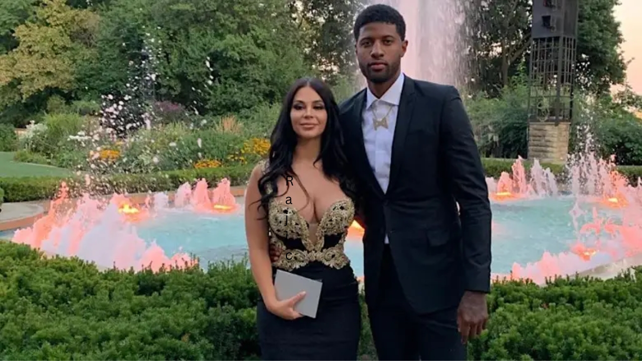 Paul George with his wife Daniela Rajic