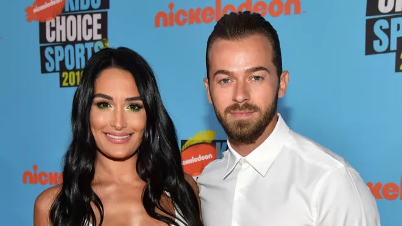 Nikki Bella with her ex-husband Artem Chigvintsev