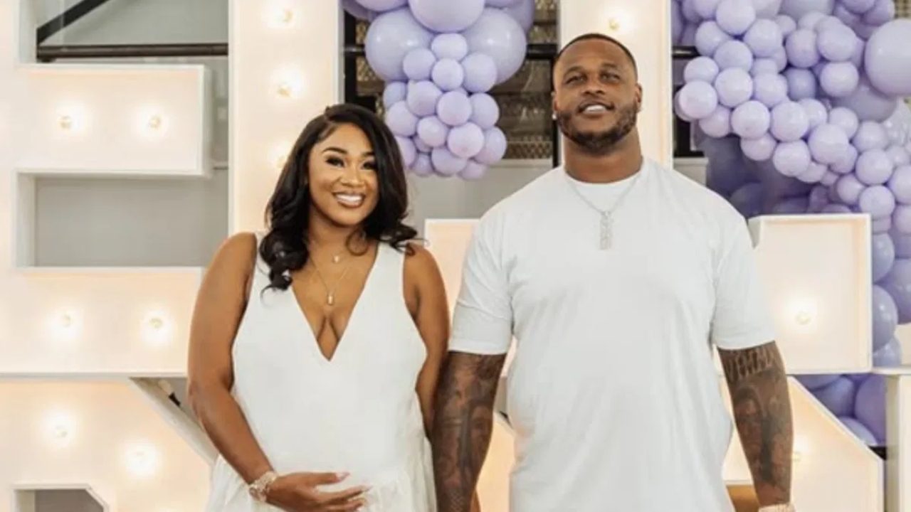 D.J. Humphries with his wife