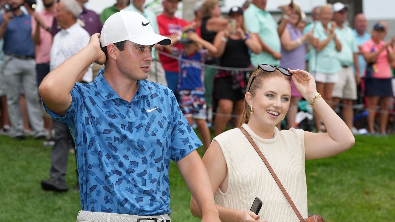 Davis Thompson with his wife Holly Grace Robinson