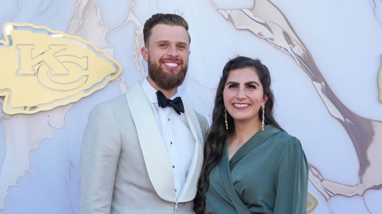 Harrison Butker with his wife Isabelle