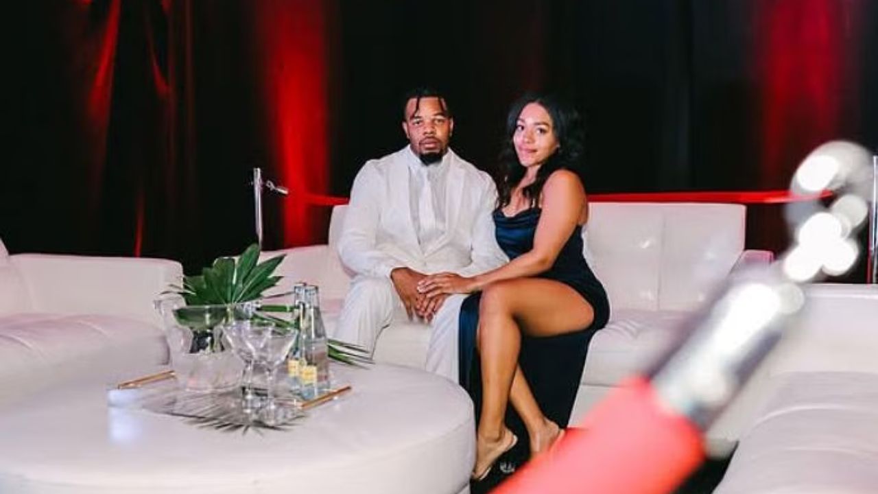 Jeremiah Trotter Jr. with his wife