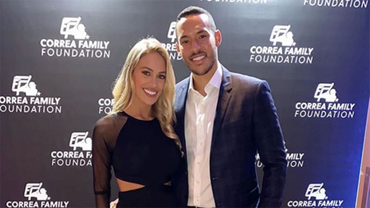 Carlos Correa his wife Daniella Rodriguez