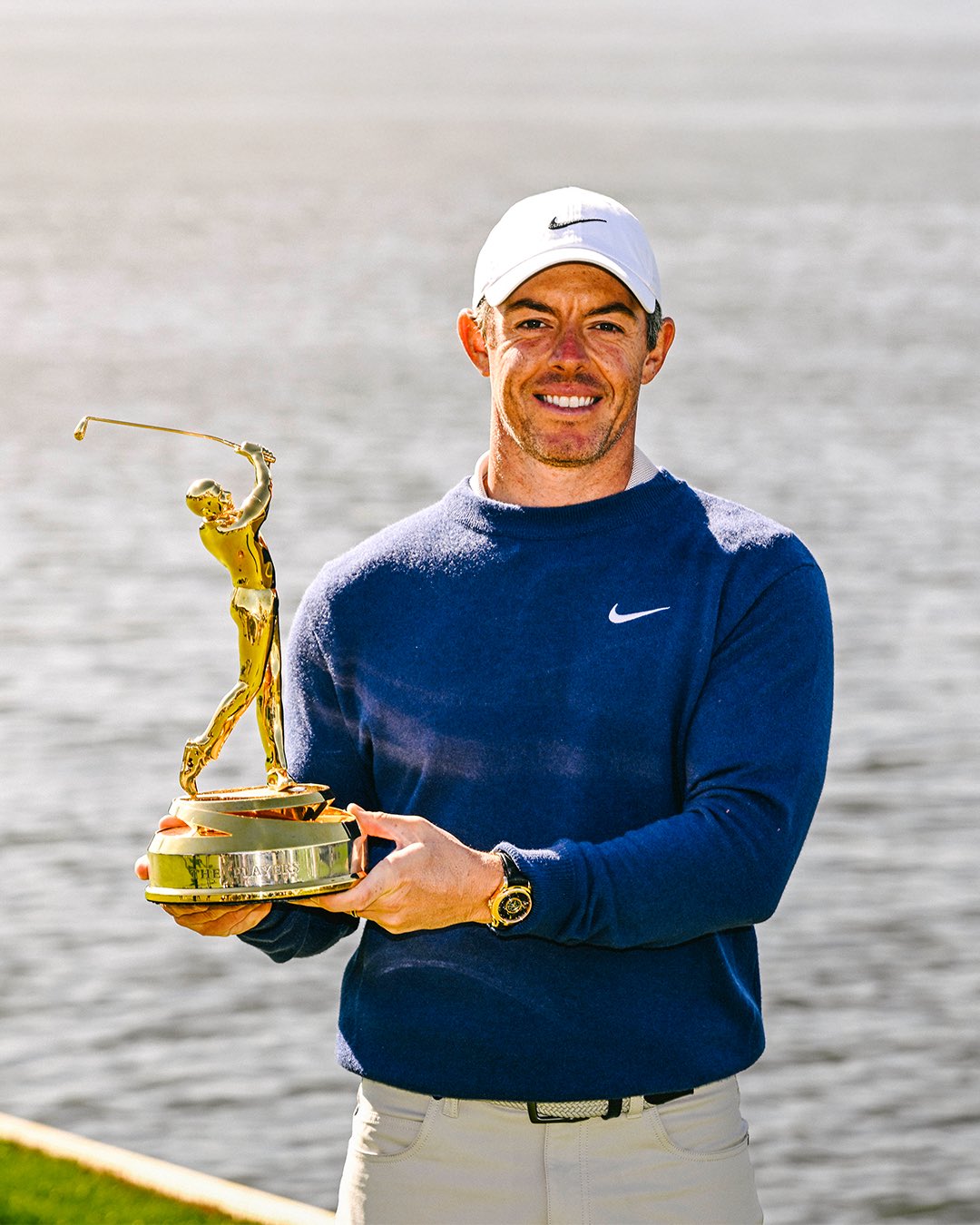 Rory McIlroy is showing off yet another golf trophy