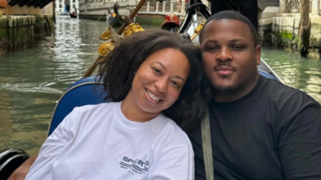 Diontae Johnson his wife Jessica Ingram
