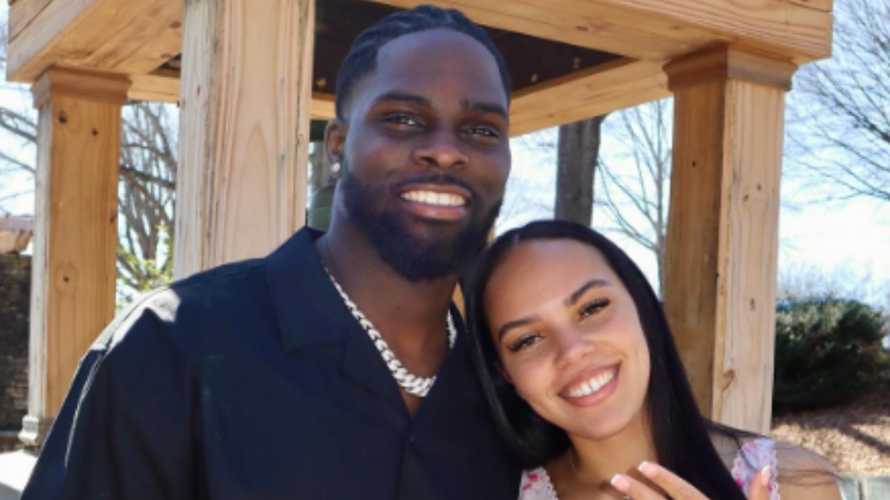 Phil Mafah his wife Kitana Burgard