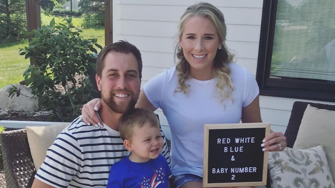 Adam Thielen his wife Caitlin Thielen