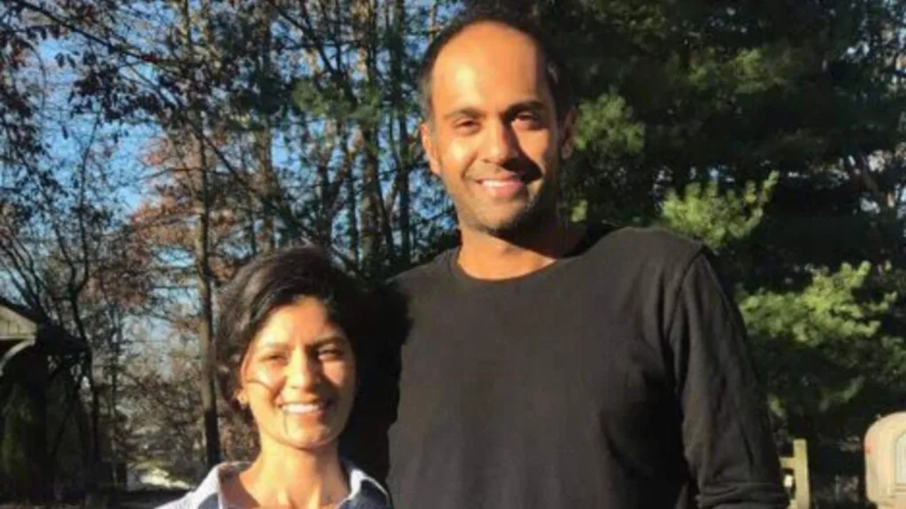 Rajeev Ram his wife Zainab Saqib