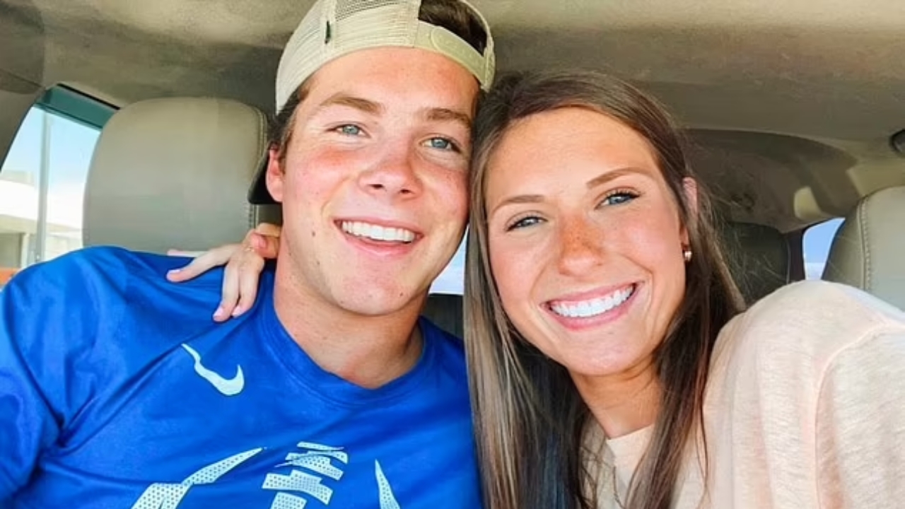 Riley Leonard his wife Molly Walding