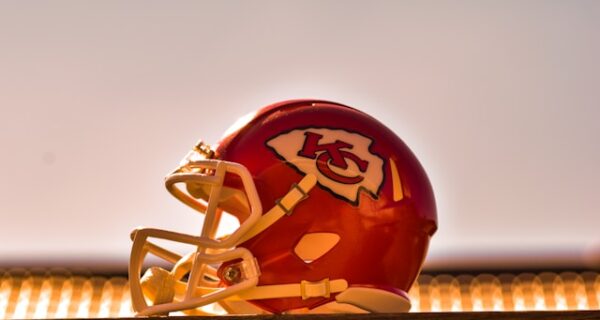 red Kansas City Chiefs helmet