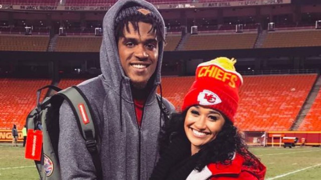 Demarcus Robinson and his girlfriend Davontay Moore