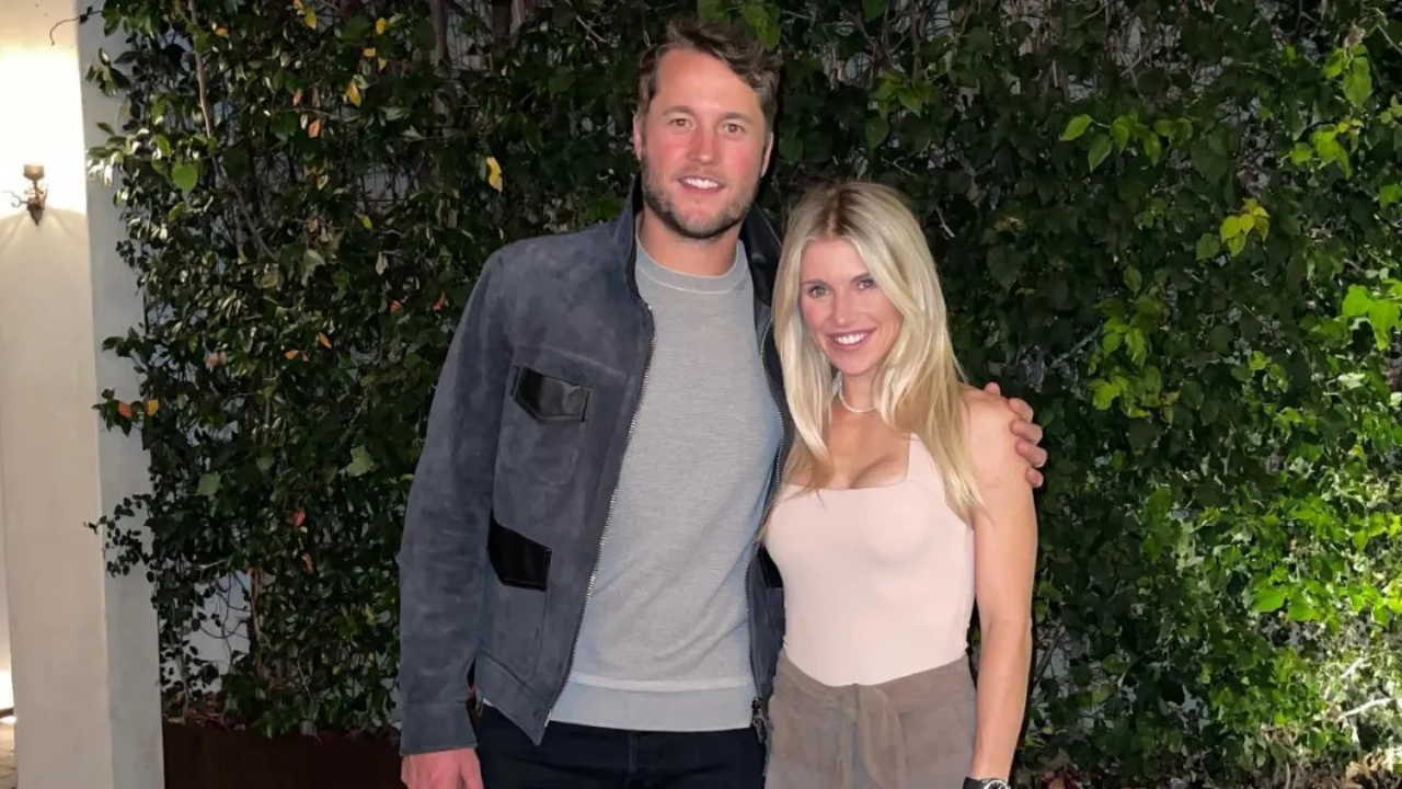 Matthew Stafford his wife Kelly Hall