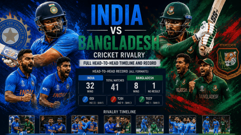 India vs Bangladesh Cricket Rivalry: Full Head-to-Head Timeline and Record