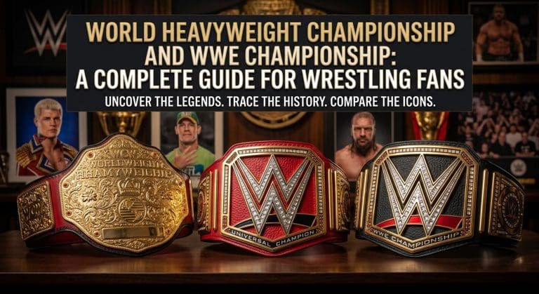 World Heavyweight Championship and WWE Championship replica belts